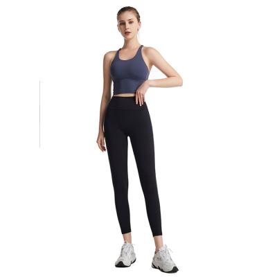 China Ladies QUICK DRY Lightweight Breathable Skinny Pants High Waist Slimming Sport Cropped Trousers for sale