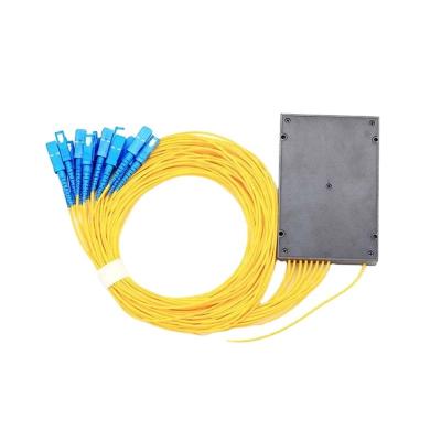 China FTTX Network Fiber Optic Splitter ABS Outdoor SC UPC 1 PLC 32 for sale