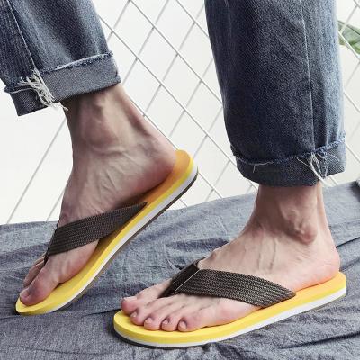 China Chinese Custom Logo Anti-skid Summer Flip Flop Fashion Popular EVA Non-Slip Lightweight Slippers For Men for sale