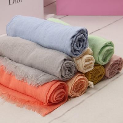 China Fashion Color Pure Scarf Cotton Scarf Women's Shawls And Scarves Factory Wholesale China for sale