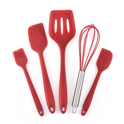 China Minimalist Design Special Widely Used Silicone Tool Kit Cookware Set Brush Spatula Egg Cooking Wisk for sale