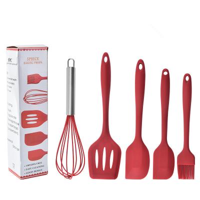 China Minimalist Interesting Buy 5 Piece Kitchenware Silicone Nonstick Sheet Kitchenware Silicone Cutlery Set for sale