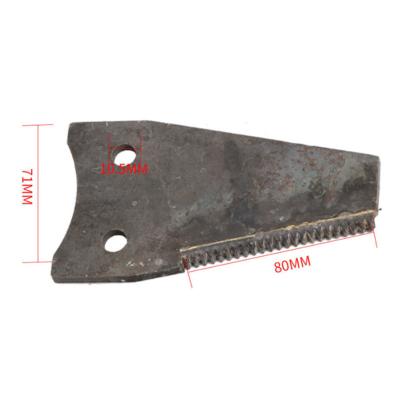 China Factory Harvester Blade Accessories Mower Shredder Tin Returner Alloy Knife Kubota Yogyawa Wear Resistant Blade for sale