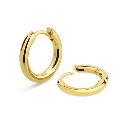 China 2021 Hiphop Fashion Custom Gold Plated Stainless Steel Hoop Earrings For Women for sale