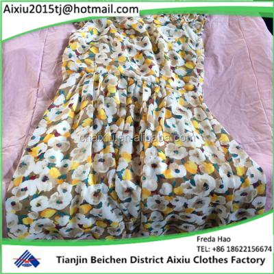 China fashion wholesale used silk dress china used clothes for sale for sale