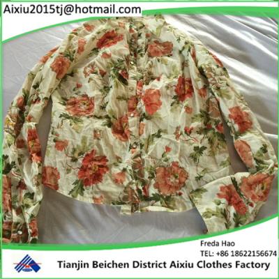 China Wholesale 100% Cotton Used Ladies Blouse Used Clothing For Pakistan for sale