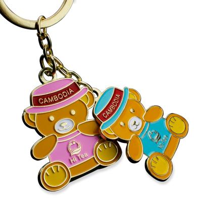 China Factory Wholesale Custom Alloy Metal Mini Keychain Mini Cartoon Toy Key Chain For Handbag for sale