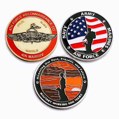 China Europe Manufacturers Challenge Metal Wholesale Custom Souvenir Coin Military Souvenir Coin for sale