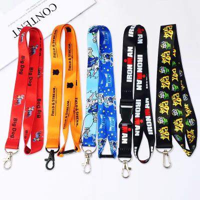 China Polyester / nylon lanyard manufacturers wholesale custom cute cartoon woven main chain lanyard kawaii anime for sale