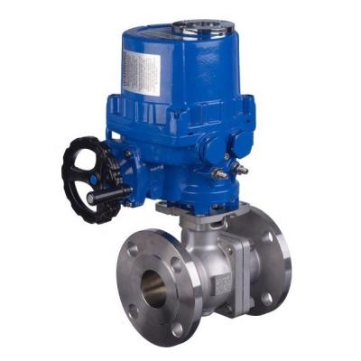 China LPG Size 20 Inch 150 Class Api Electric Actuated Remote Control A216 Wcb Floating Ball Valve 2 Pieces for sale