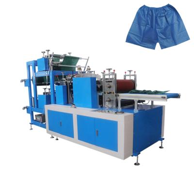 China Hotels Disposable Non Woven Personal Care Surgical Sauna Pants Shorts Making Machine for sale