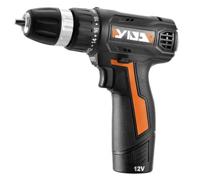 China Wholesale YIDA 10mm Brand YDZ01-12 Lithium Battery Rechargeable Electric Cordless Drills for sale