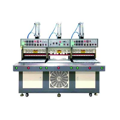 China No-sew Machine Making 3 Station Heating And Cooling Press Machine For Seamless Shoe Uppers for sale