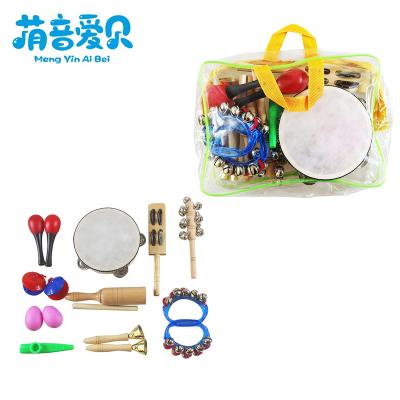 China Educational Toy Kids Musical Instruments Set Wooden Percussion Instruments Set Musical Toy Preschool Educational Learning Instrument for sale