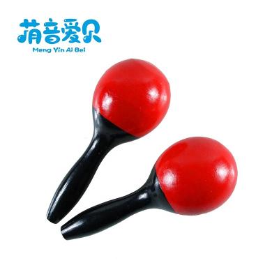 China High Quality Eco-friendly Percussion Instrument Education Toy Kids Hand Shaker Wooden Maracas for sale