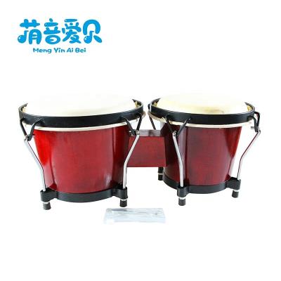 China Hand Percussion Hot Sale Musical Instrument Professional Wooden Bongo Drum for sale