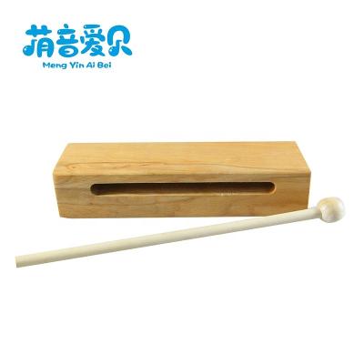 China Cartoon Musical Toy Instrument Baby Kids Educational Wooden Tone Block For Sale for sale