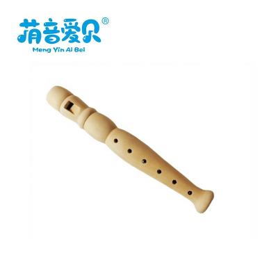 China Groove Wooden Music Toys Small Groove Wooden Recorder Groove Tape Recorder Educational Wooden Toy for Kids Children for sale