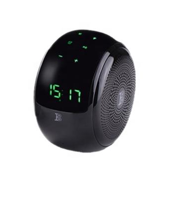 China Visual call BT-368 factory wholesales FM radio audio wireless portable clock speakers wireless speaker for sale