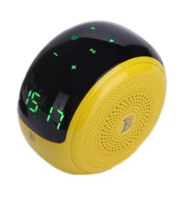 China Consumer Call BT-368 Digital LED Light Visual Speakers TWS LCD Colorful Wireless Clock Speakers Portable Call Speaker With Clock for sale