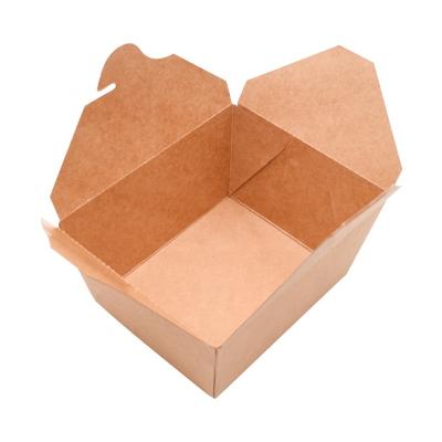 China Biodegradable Food Salad Lunch Boxes Paper Materials Packaging Lunch Recycled Paper Box for sale