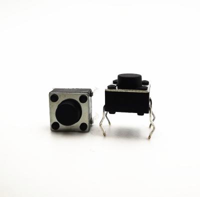 China HCNHK 4 pin momentary push button smd tact switch 6.0x6.0mm touch switch short dip 6.0x6.0mm for sale