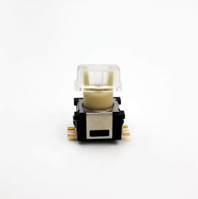 China HCNHK High Quality Gold Plated Pins Tact Switch Power Button Momentary Illuminated Tactile Switch 9.2x13mm for sale