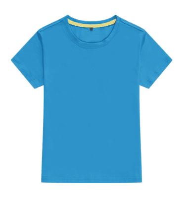 China Wholesale Custom Cheap Casual Fashion Cotton Quick Dry Children's T-shirts Anti Shrink Solid Color for sale