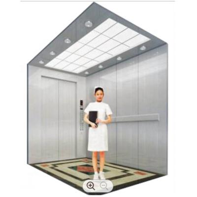 China Contemporary 1.5m Depth Hospital Bed Passenger Elevator 8 Height TUV Stainless Steel Elevator Cabin for sale