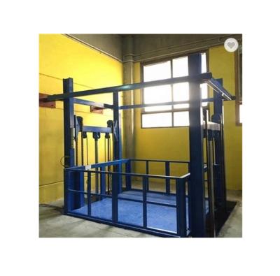 China Contemporary 1500KG 15 Ton Cargo Lift Manganese Steel Lead Rail Boat Steel Vertical Cargo Lift Lift for sale