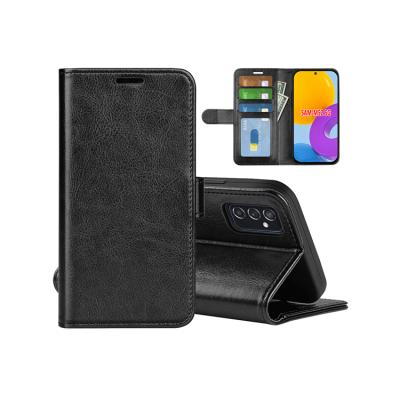 China Shockproof Crazy Horse Leather Flip Wallet Case For Samsung Galaxy M52 5G Card Slot Cover For Samsung M52 5G for sale