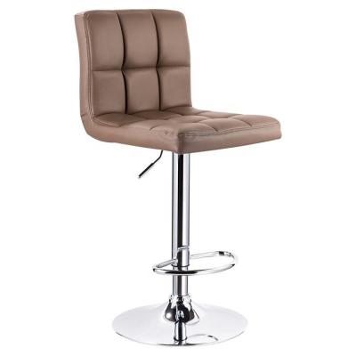 China Bar Chair GUYOU Fashion PU Leather Barber Chair Commercial Furniture Modern Barber Chair Bar Furniture No Armrest Optional 2 Years for sale