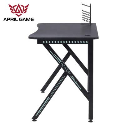 China (Other)GD28 Adjustable Base Type Ergonomics K Shape PC Desktop Computer Table Gaming Desk With Fabric for sale