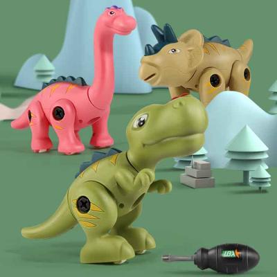 China Improve Child's Ability Assembly Educational Dinosaur Easily To Take Apart Dinosaur Kid Plastic Toy for sale