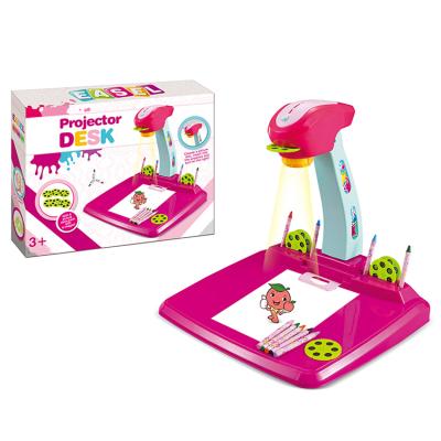 China Educational Toys Children Drawing Toy Light And Projector ABS Plastic Drawing Table for sale