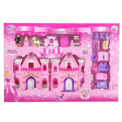 China Wholesale 2 AA Battery Toy Furniture Playset With Large Healthy And Light Plastic ABS Dollhouse for sale