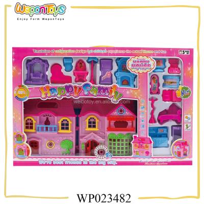 China With Music And Light Best Birthday Gift For Baby Play Dollhouse Plastic Furniture With Light for sale