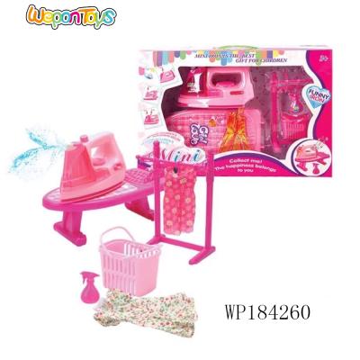 China Battery Operated Girls Playing Set Toy Battery Operated Mini Toy Iron Play Plastic Household Toy With Music for sale