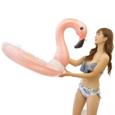 China Women's Amazon Hot Selling Float Ring PVC Macaron Swim Neck Float Pink Swimming Ring for sale