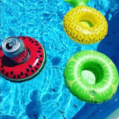 China Viable Wholesale Portable Inflatable Pool Cloud Drink Floating Cup Holder For Poolside Party for sale