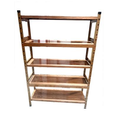 China Corrosion Protection Metal Hole Rivet Layer Hidden Rack Boltless Metal Shelving Units for sale