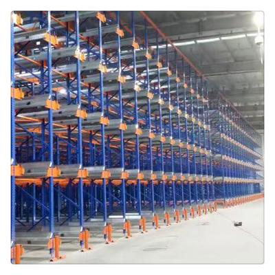 China Warehouse Rack EBILTECH Automatic Warehouse Storage Radio Shuttle Rack Pallet Runner for sale