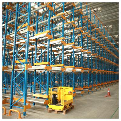 China FIFO or FILO Automated Warehouse Storage System Radio Pallet Runner Shuttle Rack , Cold Storage Racking System for sale