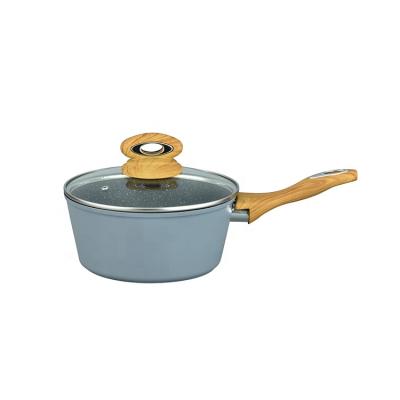 China Viable Forged Aluminum Sauce Pan Milk Pot Nonstick Soup Pot Milk Boiler Pot With Lid for sale