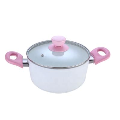 China Moden Sustainable Large Size Forged Aluminum Casserole Stick Non Stick Cookware Casserole Pot for sale