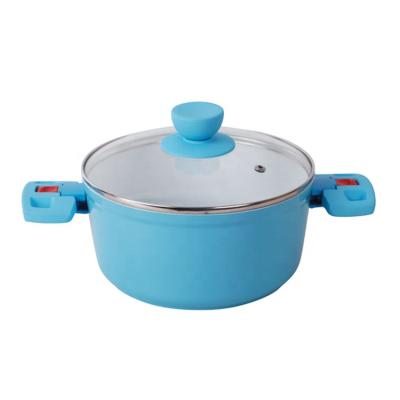 China China Sustainable Wholesale Durable Non-stick Cookware Aluminum Handle Bakelite Casserole Dish With Lid for sale