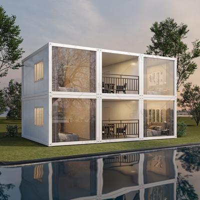 China Waterproof Flat Pack Container House For Living Cheap Luxury Container House Design Tiny Container House China for sale