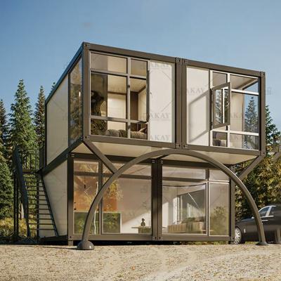 China Modern Prefab House Easy Assemble Luxury Quick Concrete Houses Prefab Container Homes For Sale California for sale