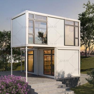 China Modern Flat Pack Modular Structure Portable Homes 2 Bedroom Prefab Container Building Ready Sale Container Luxury Living Rooms for sale