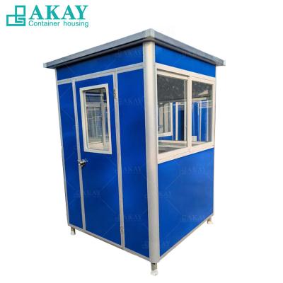 China Factory Price Porrable Modern Wholesale Prefab Aluminum Guard House Ticket Booth Sentry Box Security Room for sale